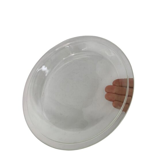 Pyrex 9 Inch Clear Glass Pie Plate #209 Ovenware USA Durable GUC 8790 oven safe - Picture 2 of 4
